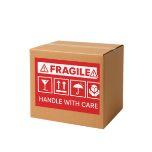 100 Pieces Fragile Stickers (Multiple Sizes)