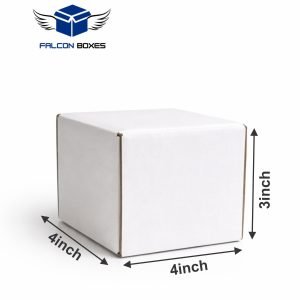 (4x4x3) White Mini Cube E-Commerce Box